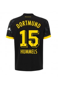Borussia Dortmund Mats Hummels #15 Jalkapallovaatteet Naisten Vieraspaita 2023-24 Lyhythihainen